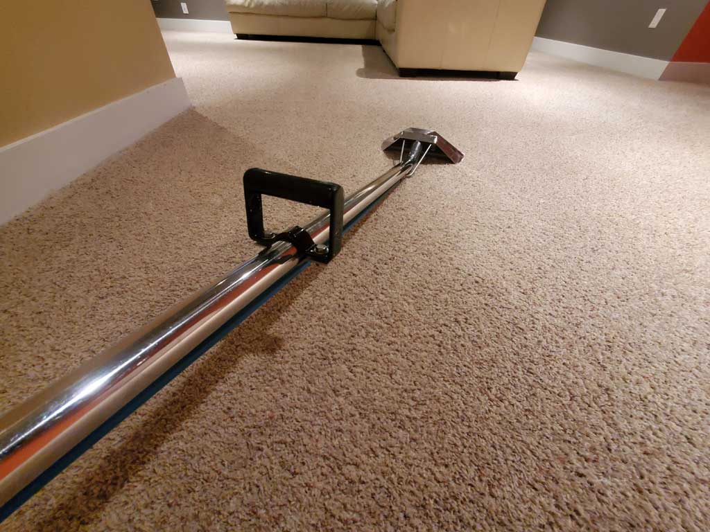 Carpet Cleaning Entertainment Room Basement of a House Surrey BC Canada