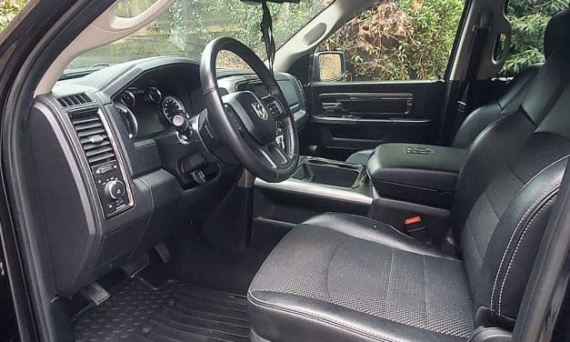 Interior Detailing Steam Cleaning Leather Treatment of a Truck Located in Coquitlam BC Canada