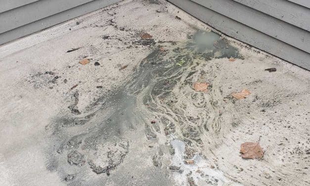 Pressure Washing of a Balcony Connected to a Townhouse Burnaby BC Canada