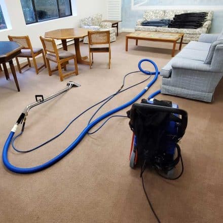 Strata Common Area Carpet Cleaning of Entertainment Room Hallways Area Rug Cleaning in Vancouver BC Canada