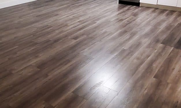 Hard Surface Cleaning Laminate Floor Professional Cleaning in a House Located in Maple Ridge BC Canada