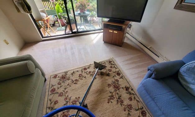 Eight Year Old Carpets with Water Damage Condo Carpet Cleaning Located in Coquitlam BC Canada