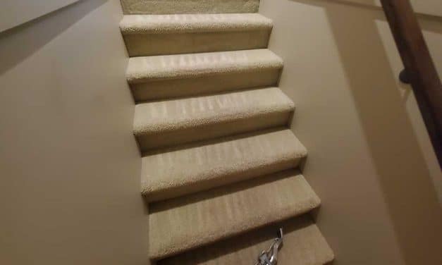 Steam Cleaning of the Carpet on the Stairs for New Years Located in White Rock BC Canada