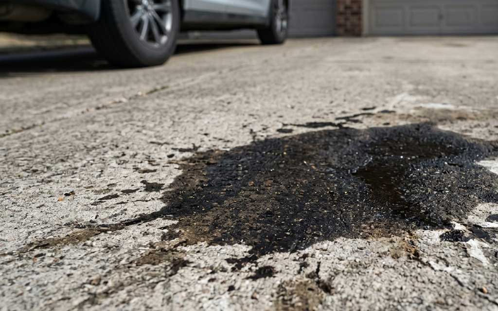 How to Get Oil and Rust Stains Out of Concrete Driveways