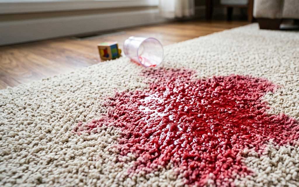 How to Get Red Juice and Kool-Aid Stains Out of Carpet