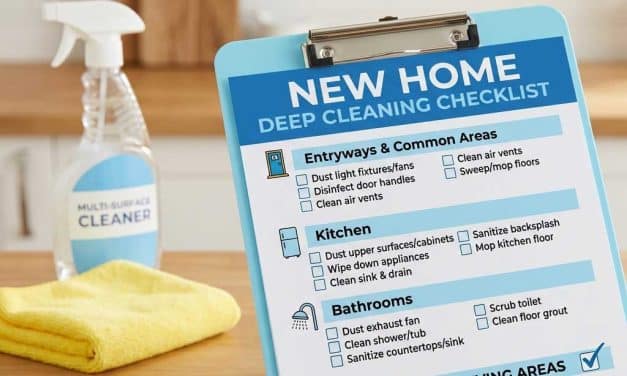 New Home Cleaning Checklist