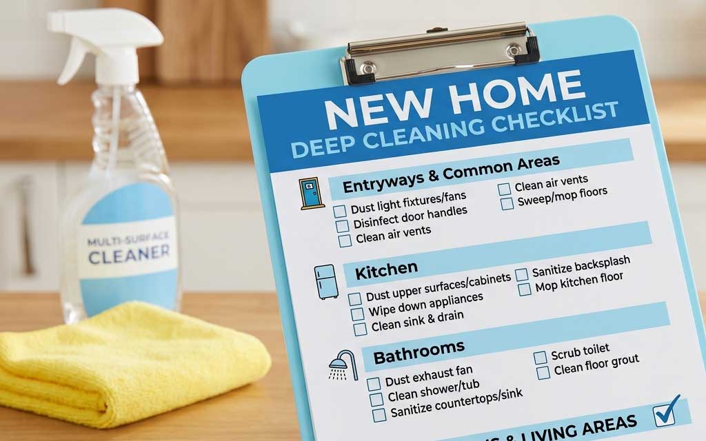 New Home Cleaning Checklist